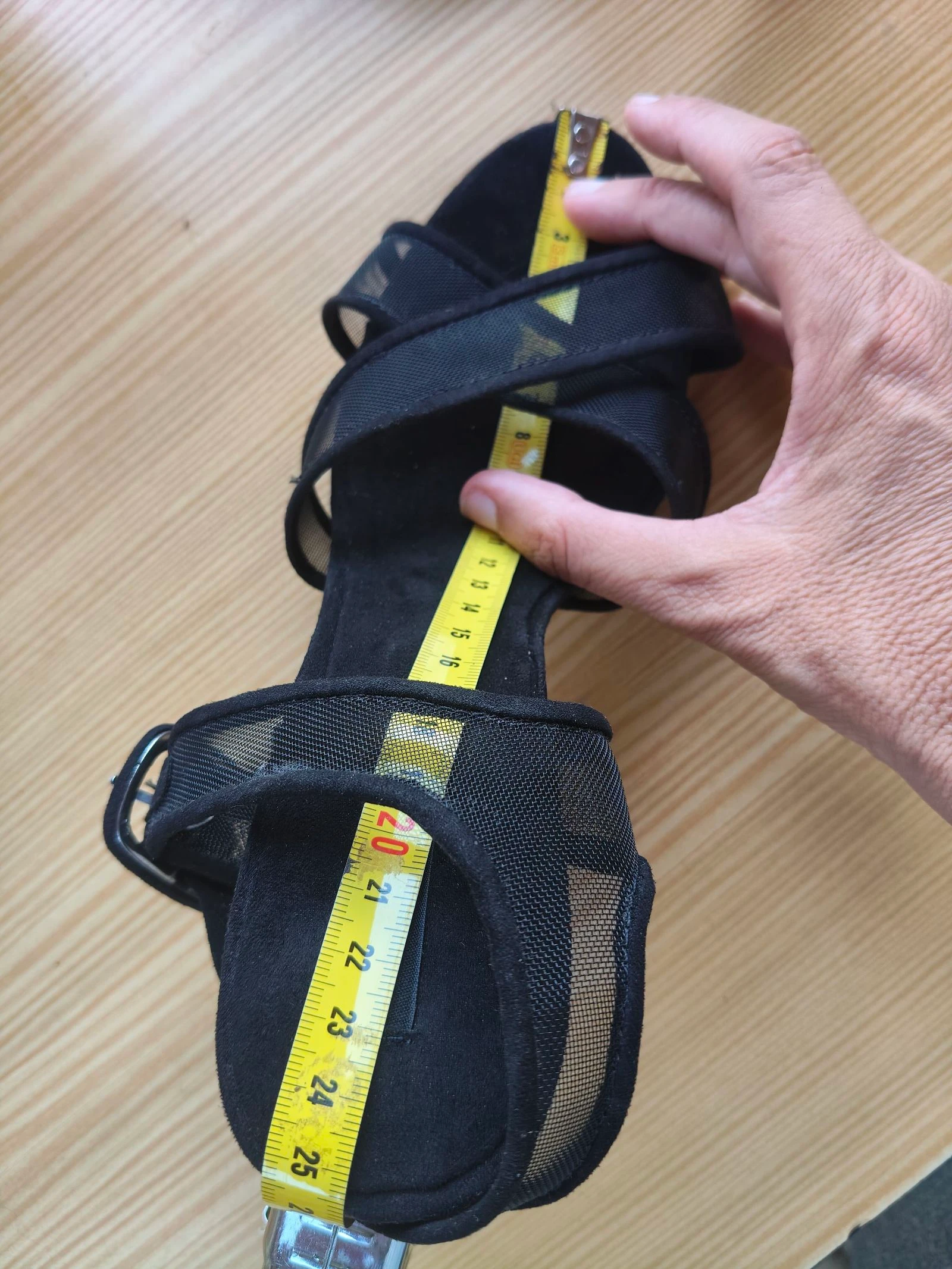 Zara-Hoge hakken sandalen met mesh dames 39 zwart zomer/herfst – photo 8